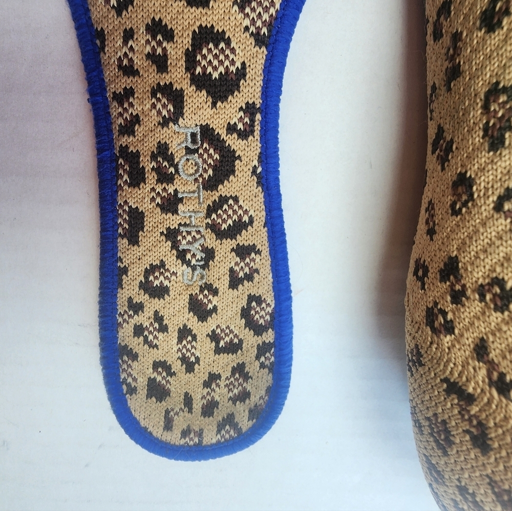 Rothy's | Leopard Rount Toe Flats, size 10 - Picture 8 of 11